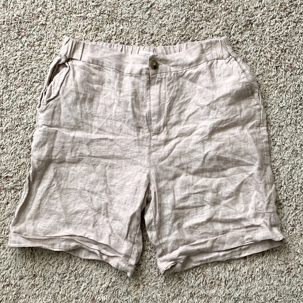 100% linen Sigrid Olsen trouser shorts
